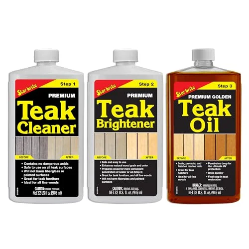 Star brite Teak Cleaner and Brightener Kit