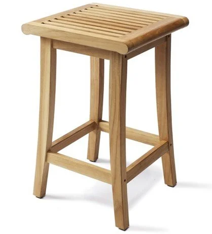 TeakStation Giva Grade-A Teak Wood Backless Bar Stool TeakStation Giva Grade-A Teak Wood Backless Bar Stool
