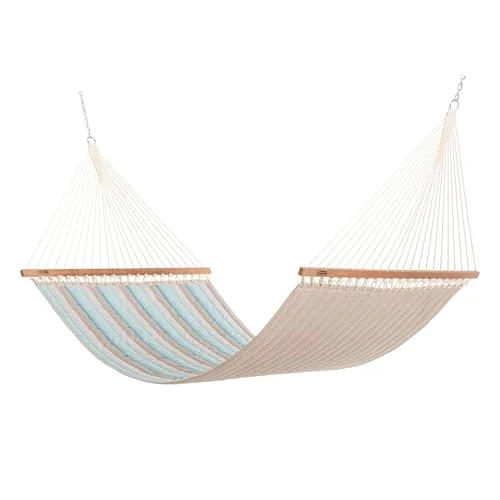 Hatteras Hammocks Large Gateway Mist Sunbrella Quilted Hammock Hatteras Hammocks Large Gateway Mist Sunbrella Quilted Hammock