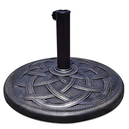 GIANTEX 43 lb Round Resin Patio Umbrella Base GIANTEX 43 lb Round Resin Patio Umbrella Base