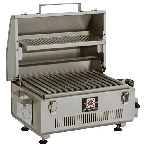 Solaire SOL-IR17BWR Anywhere Portable Infrared Propane Grill with Warming Rack