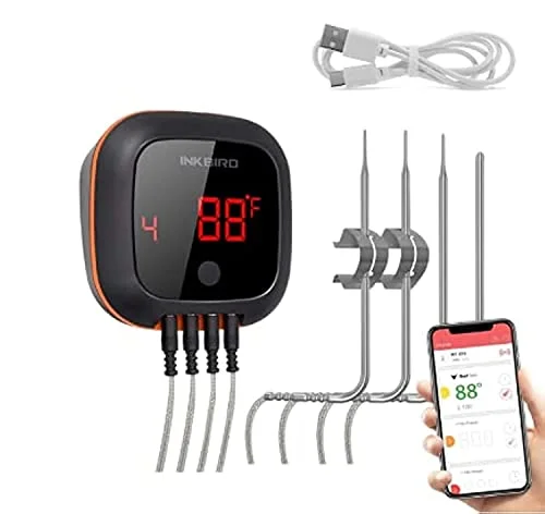 INKBIRD IBT-4XS Bluetooth Thermometer with 4 Probes