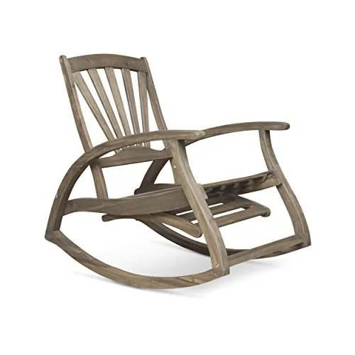 Christopher Knight Home Alva Acacia Wood Rocking Chair with Footrest