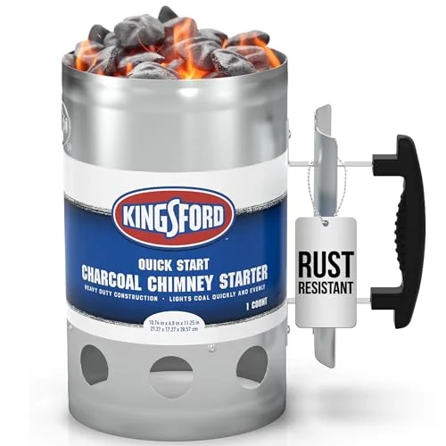 Kingsford Heavy Duty Charcoal Chimney Starter, Large Capacity Kingsford Heavy Duty Charcoal Chimney Starter, Large Capacity