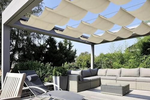 COARBOR 4'x12' Retractable Wave Shade Cover COARBOR 4'x12' Retractable Wave Shade Cover