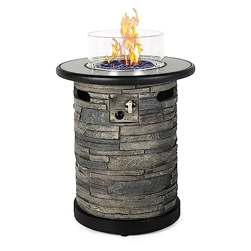 BAIDE HOME 22-Inch Propane Fire Column Table