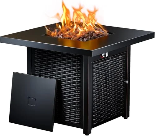 Ciays 32 Inch Propane Fire Pit Table