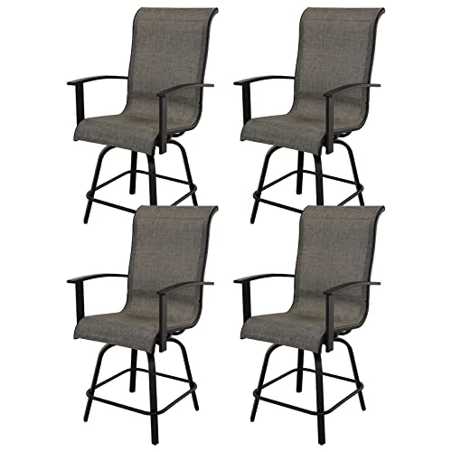 Grand patio Outdoor Swivel Bar Stools, Set of 4 Grand patio Outdoor Swivel Bar Stools, Set of 4