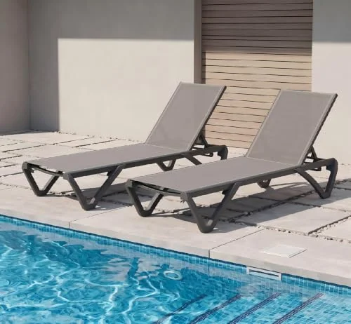 Domi Outdoor Chaise Lounge Chair Set of 2 Domi Outdoor Chaise Lounge Chair Set of 2