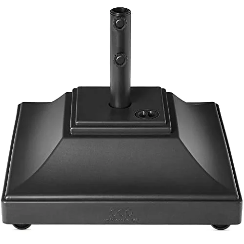 Best Choice Products Fillable Mobile Umbrella Base with 4 Wheels Best Choice Products Fillable Mobile Umbrella Base with 4 Wheels