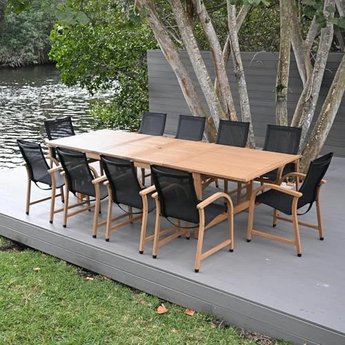 Amazonia Franklin 11-Piece Extendable Patio Dining Set Amazonia Franklin 11-Piece Extendable Patio Dining Set