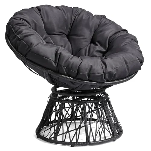 Outvita 40-Inch Swivel Wicker Papasan Chair Outvita 40-Inch Swivel Wicker Papasan Chair