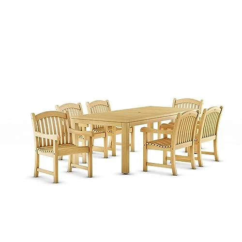 Amazonia Pennsylvania 7-Piece Certified Teak Dining Set