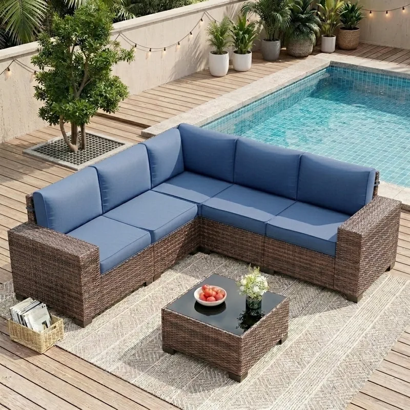 Crosley Furniture Bradenton 7-Piece Sectional