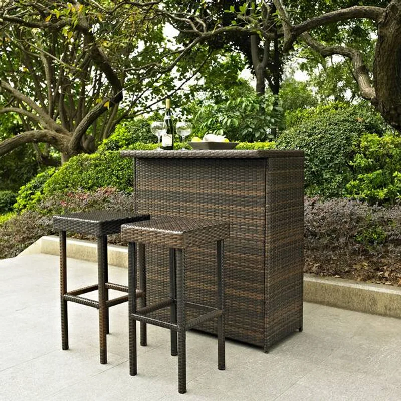 Crosley Furniture Palm Harbor 3-Piece Bar Set
