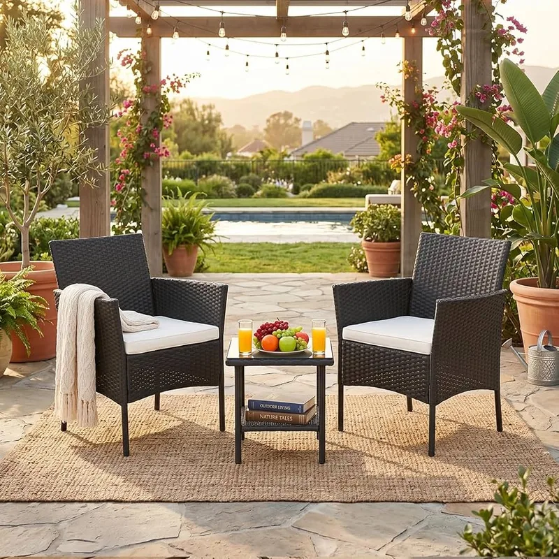 FDW 3-Piece Small Patio Set