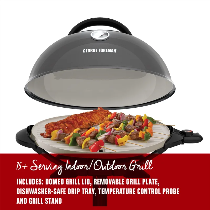 George Foreman GFO3320GM Indoor/Outdoor Electric Grill