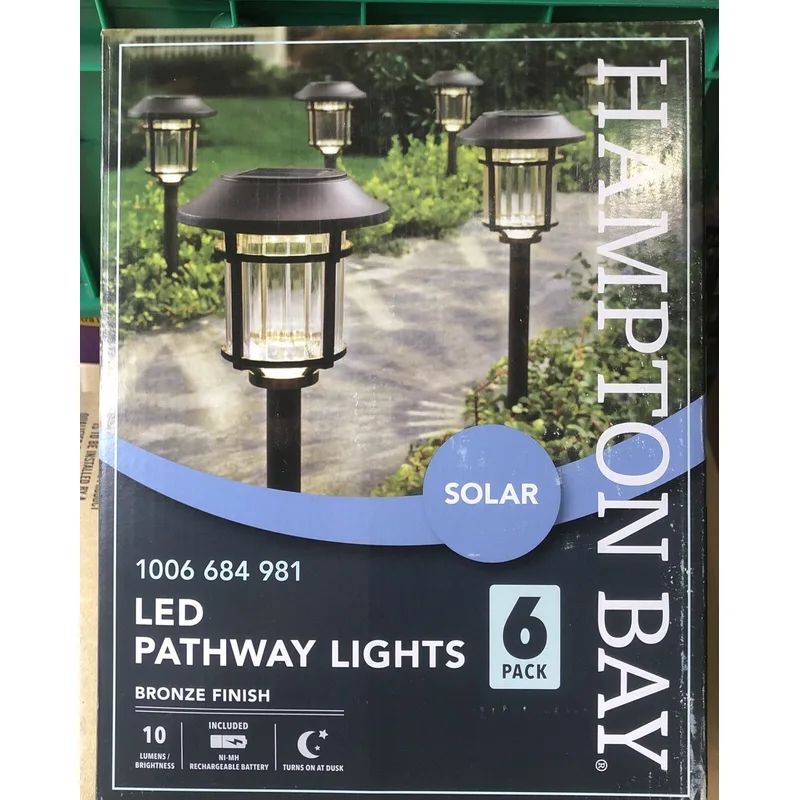 Hampton Bay Solar LED Path Lights (6-Pack)