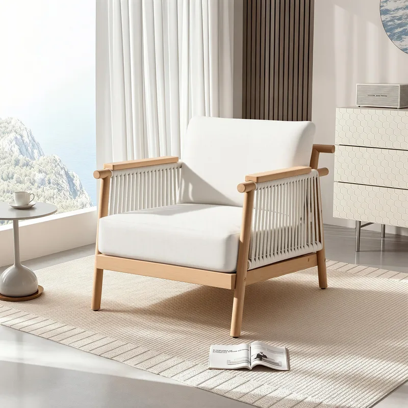 Mcombo Outdoor Wicker Rocking Chair