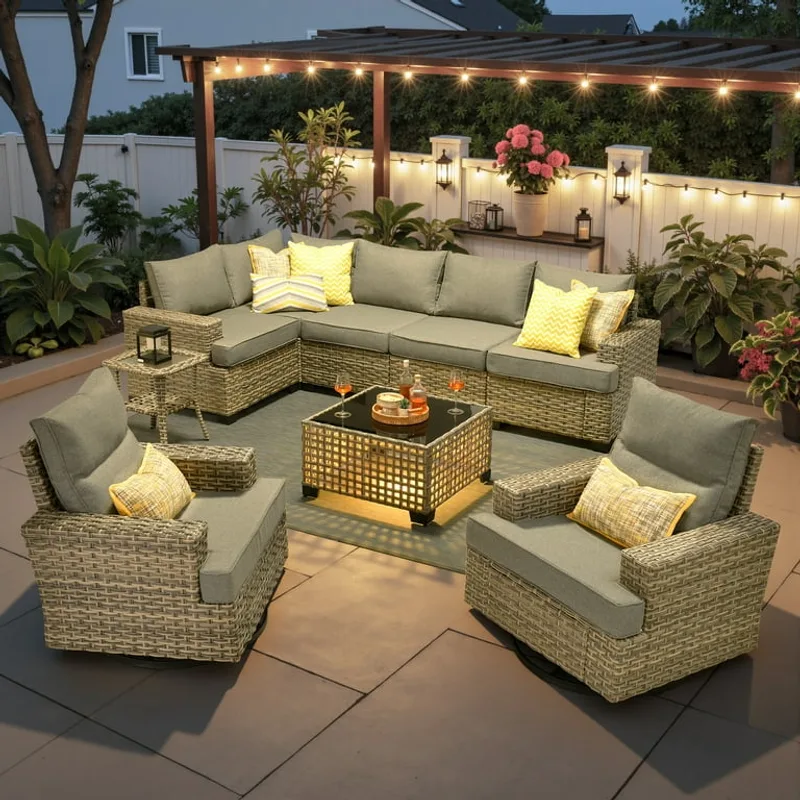 Ovios 9-Piece High-Back Sectional Ovios 9-Piece High-Back Sectional