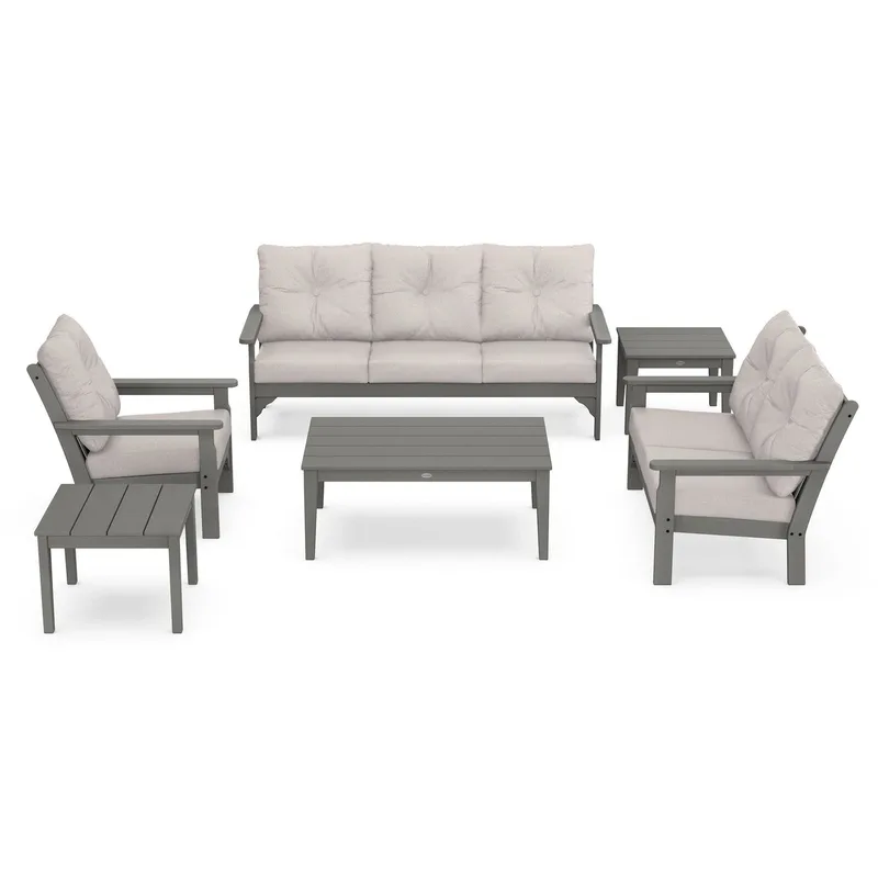 POLYWOOD Vineyard 6-Piece Deep Seating Set