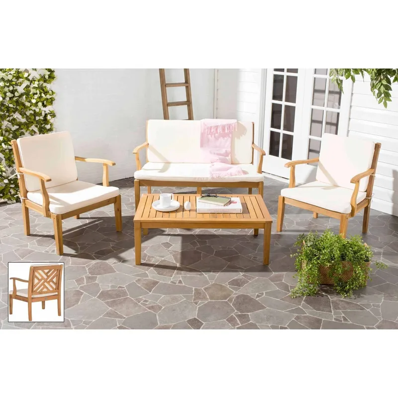 Safavieh Outdoor Collection Bradbury Teak Set