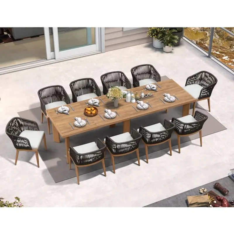 SUNCROWN 11-Piece Outdoor Dining Set